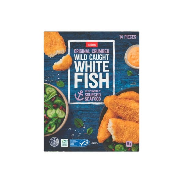 Coles Frozen Fish Crumbed Prawn Cutlets