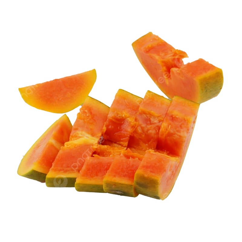 Sliced Papaya